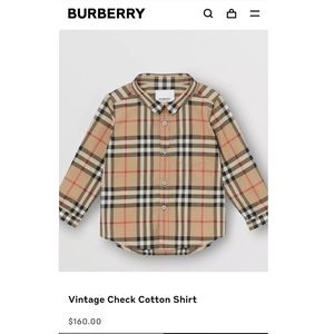 Burberry baby shirt (18m)